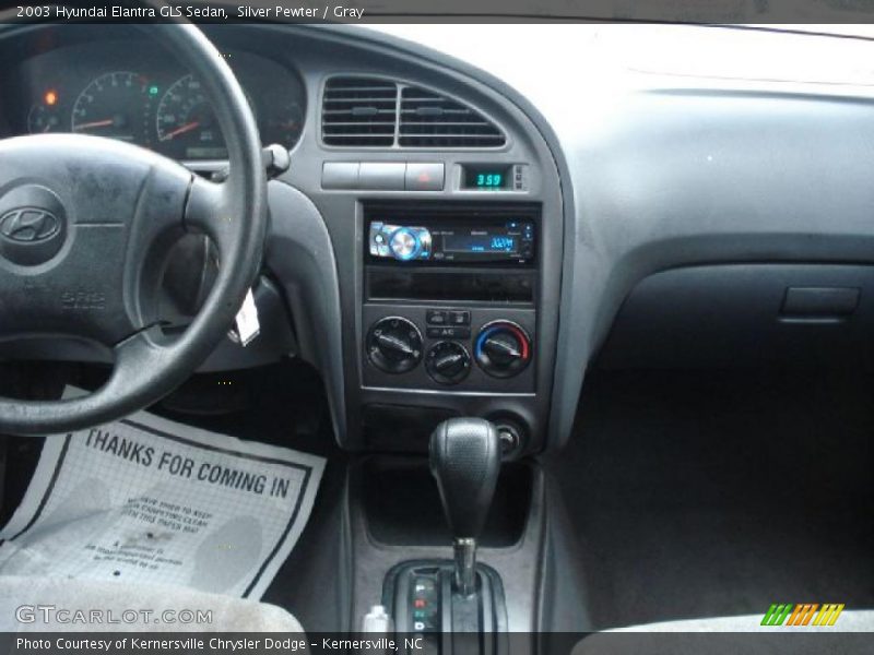 Silver Pewter / Gray 2003 Hyundai Elantra GLS Sedan