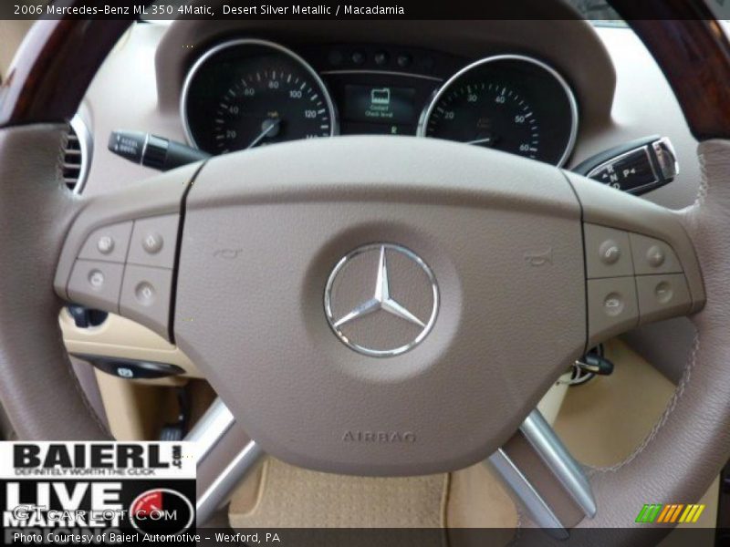 Desert Silver Metallic / Macadamia 2006 Mercedes-Benz ML 350 4Matic
