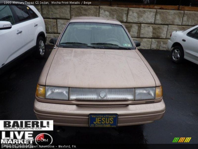 Mocha Frost Metallic / Beige 1993 Mercury Topaz GS Sedan