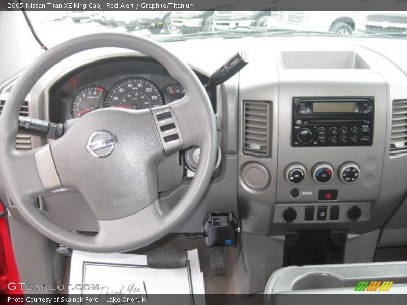 Red Alert / Graphite/Titanium 2005 Nissan Titan XE King Cab