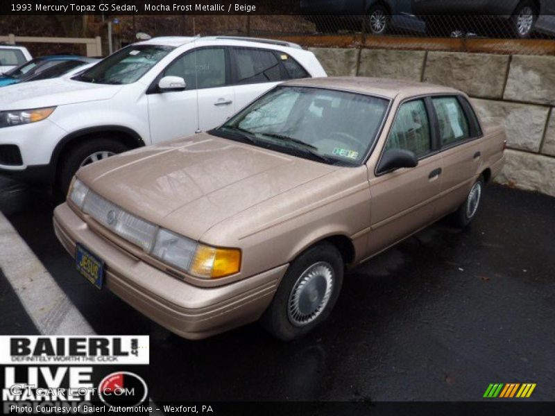 Mocha Frost Metallic / Beige 1993 Mercury Topaz GS Sedan