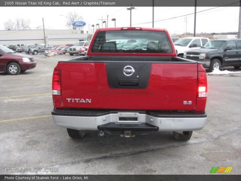Red Alert / Graphite/Titanium 2005 Nissan Titan XE King Cab