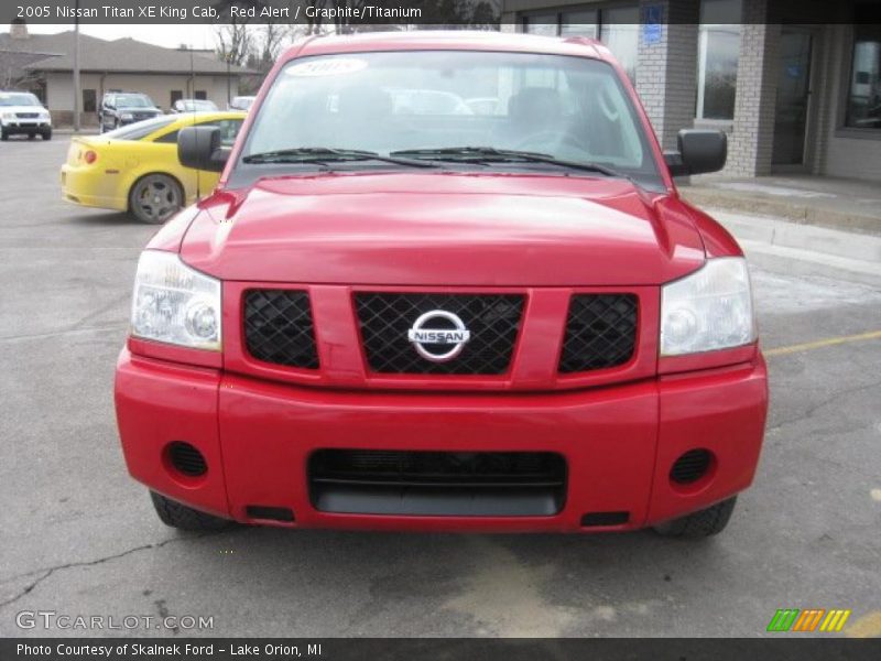 Red Alert / Graphite/Titanium 2005 Nissan Titan XE King Cab