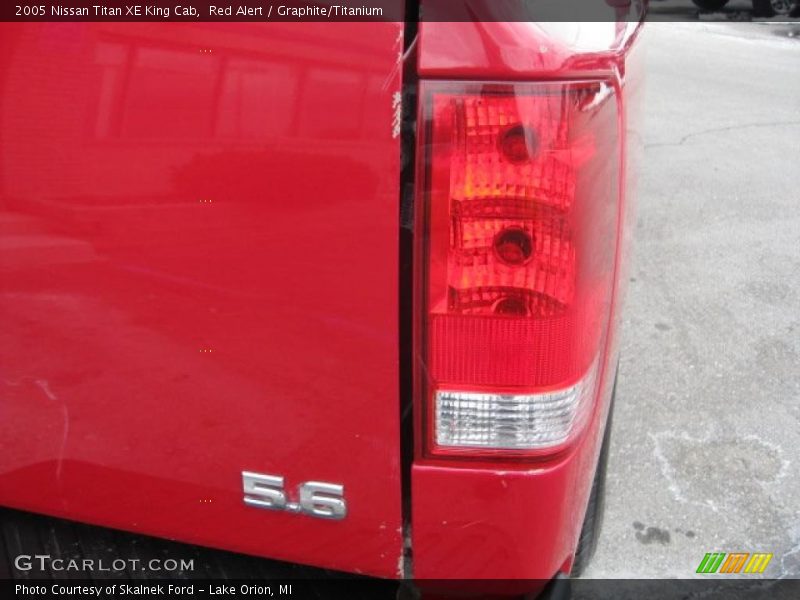 Red Alert / Graphite/Titanium 2005 Nissan Titan XE King Cab