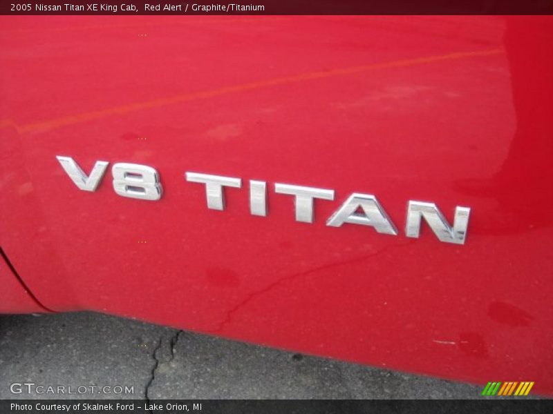 Red Alert / Graphite/Titanium 2005 Nissan Titan XE King Cab