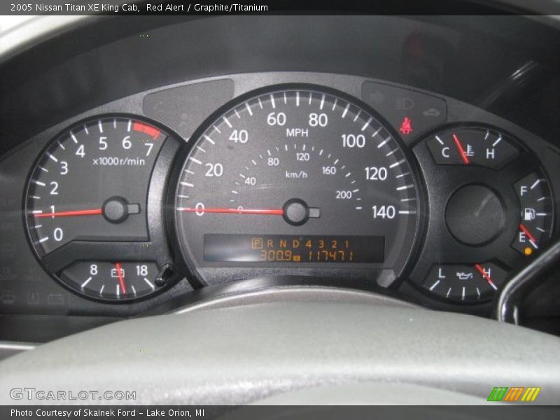  2005 Titan XE King Cab XE King Cab Gauges