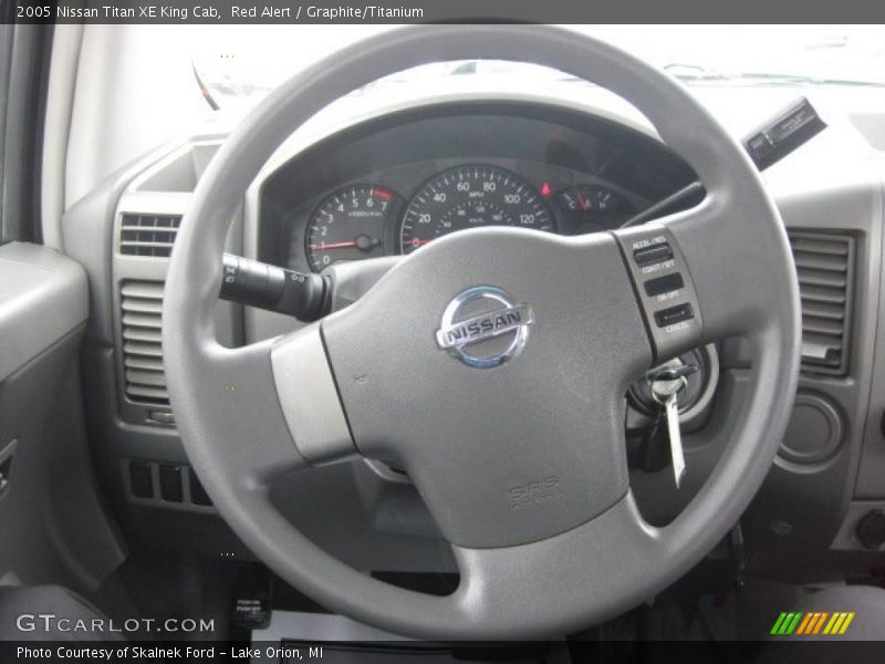 Red Alert / Graphite/Titanium 2005 Nissan Titan XE King Cab