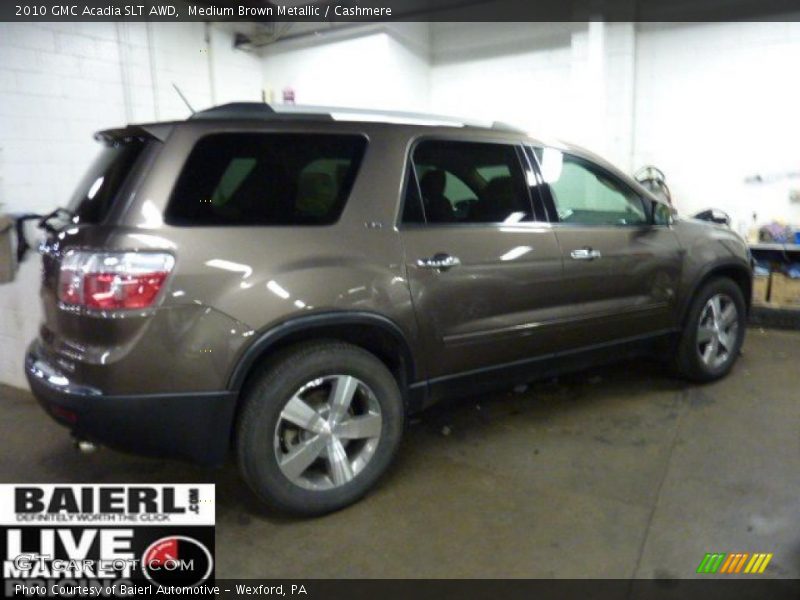 Medium Brown Metallic / Cashmere 2010 GMC Acadia SLT AWD