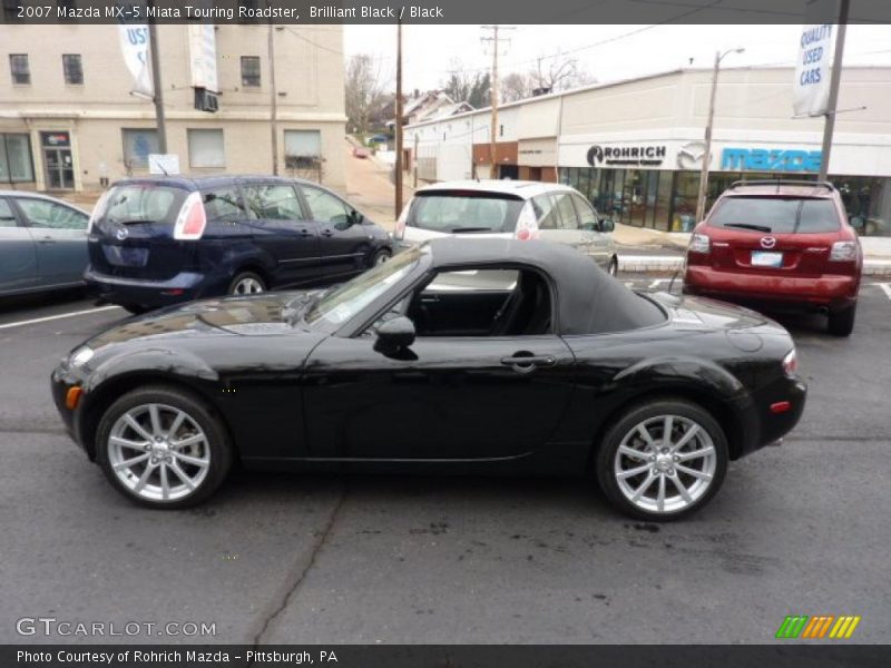 Brilliant Black / Black 2007 Mazda MX-5 Miata Touring Roadster