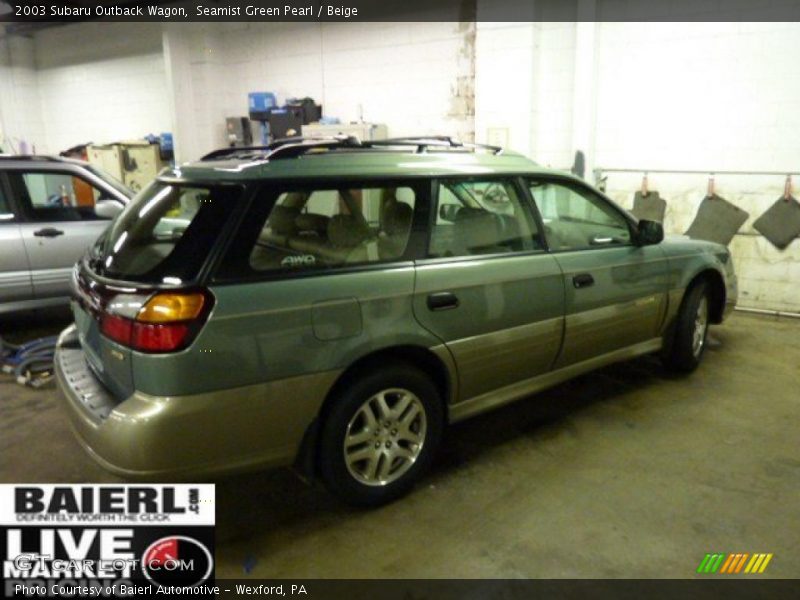 Seamist Green Pearl / Beige 2003 Subaru Outback Wagon