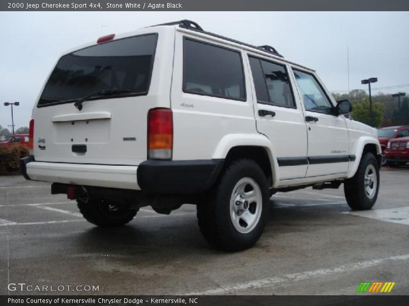 Stone White / Agate Black 2000 Jeep Cherokee Sport 4x4