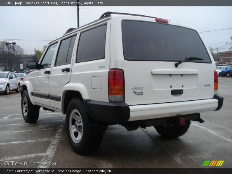 Stone White / Agate Black 2000 Jeep Cherokee Sport 4x4
