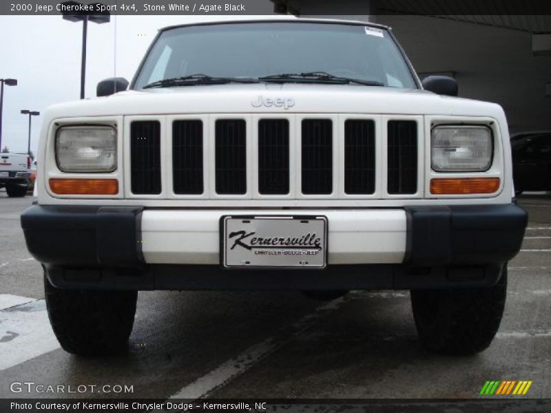 Stone White / Agate Black 2000 Jeep Cherokee Sport 4x4