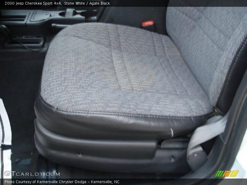 Stone White / Agate Black 2000 Jeep Cherokee Sport 4x4