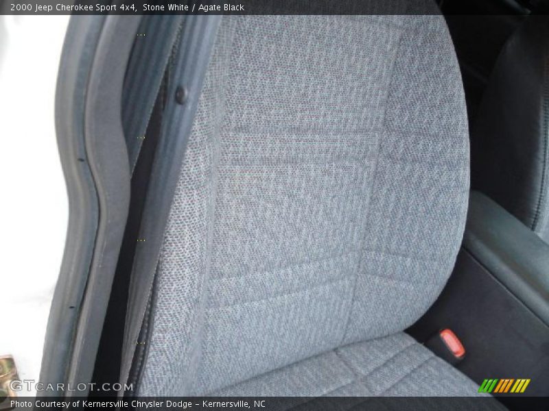 Stone White / Agate Black 2000 Jeep Cherokee Sport 4x4