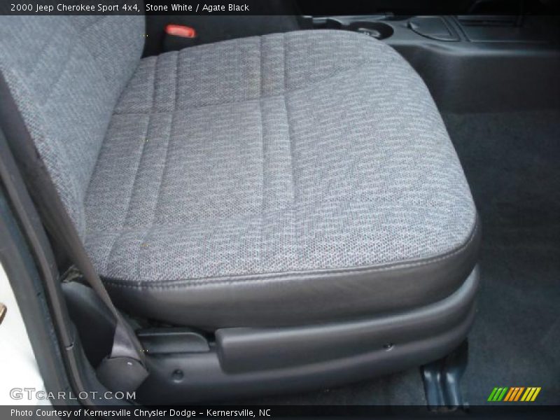 Stone White / Agate Black 2000 Jeep Cherokee Sport 4x4