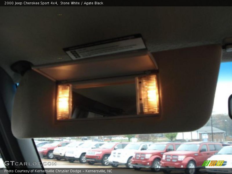 Stone White / Agate Black 2000 Jeep Cherokee Sport 4x4