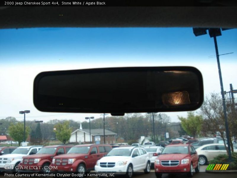 Stone White / Agate Black 2000 Jeep Cherokee Sport 4x4