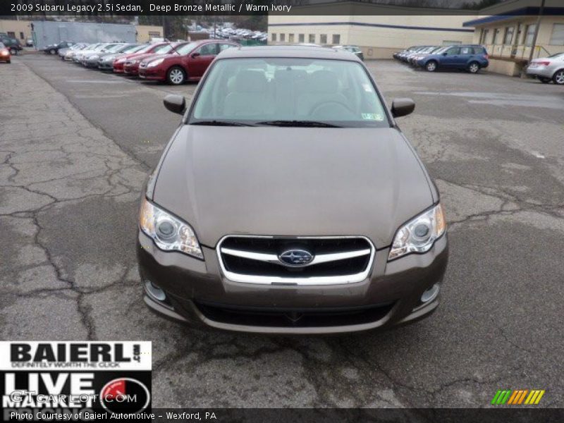 Deep Bronze Metallic / Warm Ivory 2009 Subaru Legacy 2.5i Sedan