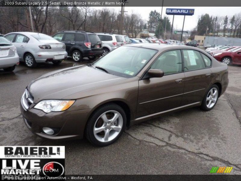 Deep Bronze Metallic / Warm Ivory 2009 Subaru Legacy 2.5i Sedan