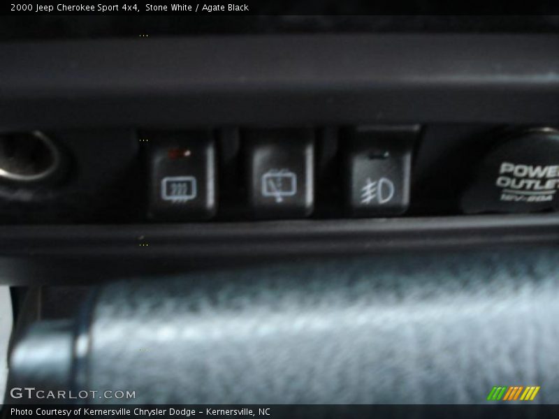 Stone White / Agate Black 2000 Jeep Cherokee Sport 4x4