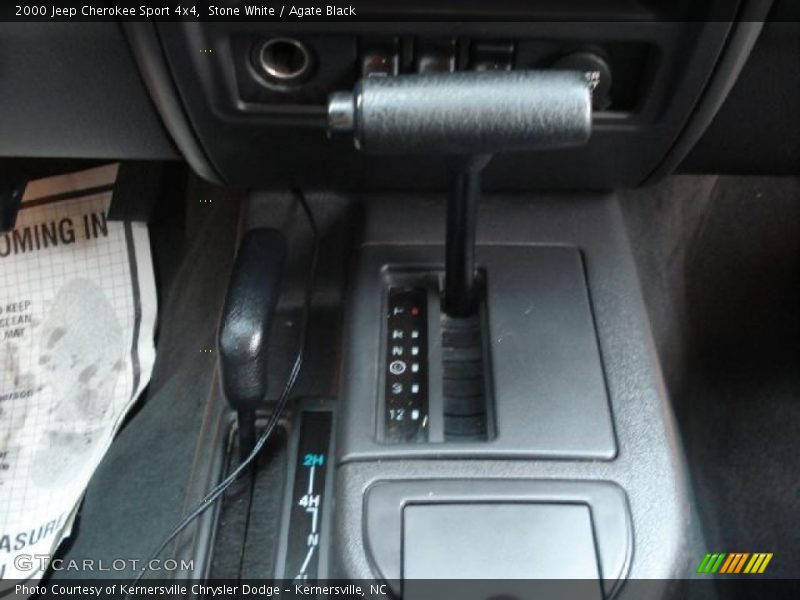 Stone White / Agate Black 2000 Jeep Cherokee Sport 4x4