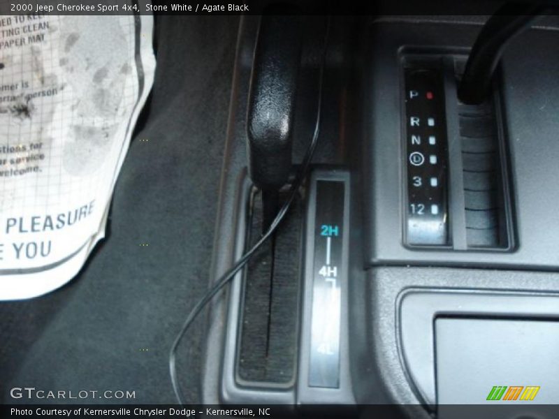 Stone White / Agate Black 2000 Jeep Cherokee Sport 4x4