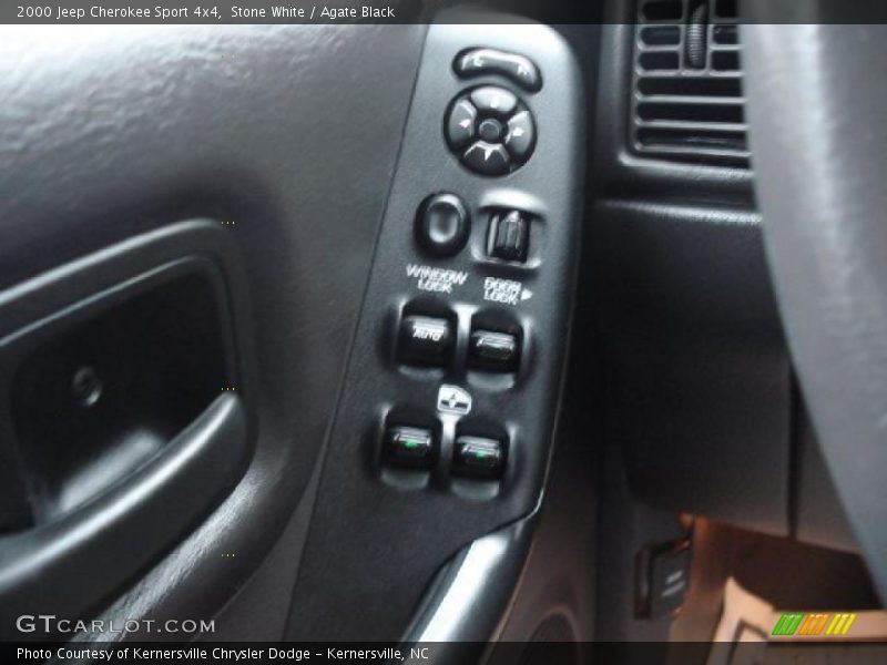 Stone White / Agate Black 2000 Jeep Cherokee Sport 4x4