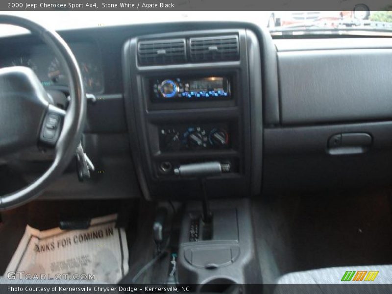 Stone White / Agate Black 2000 Jeep Cherokee Sport 4x4