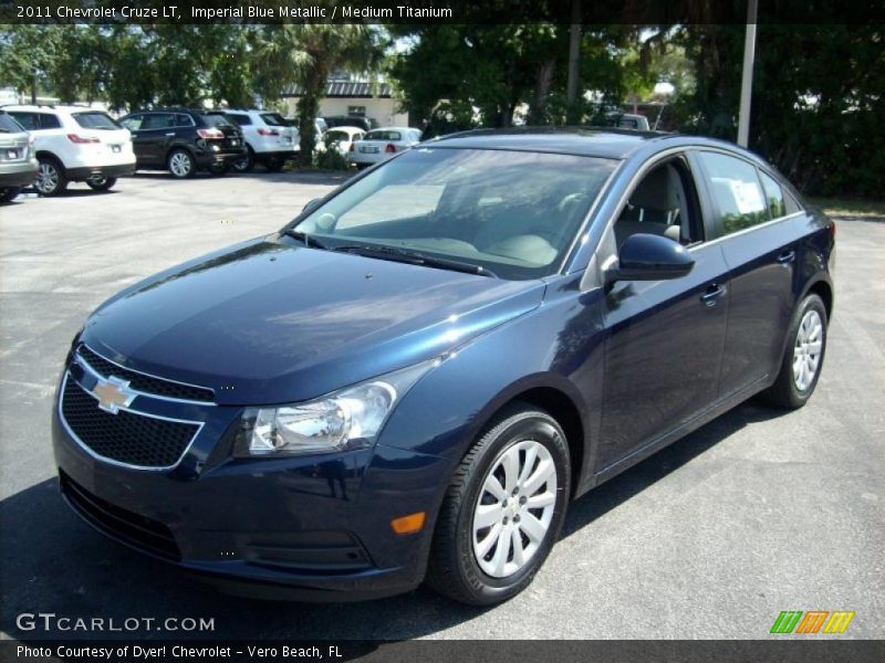 Imperial Blue Metallic / Medium Titanium 2011 Chevrolet Cruze LT