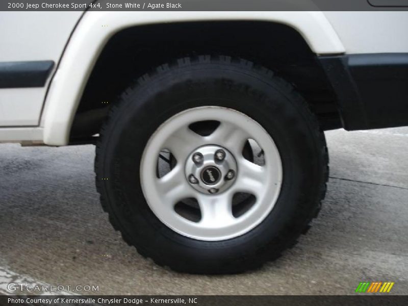 Stone White / Agate Black 2000 Jeep Cherokee Sport 4x4