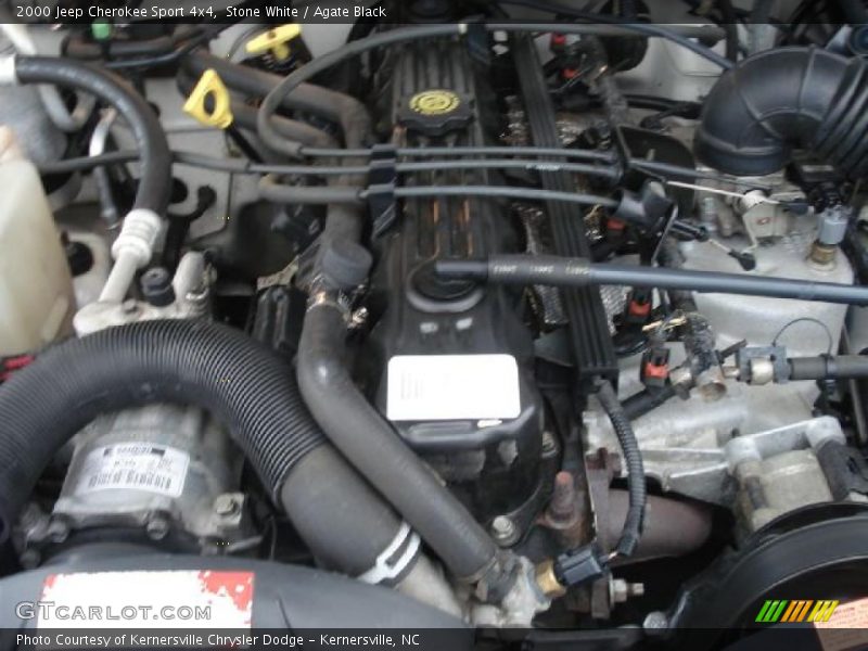 Stone White / Agate Black 2000 Jeep Cherokee Sport 4x4