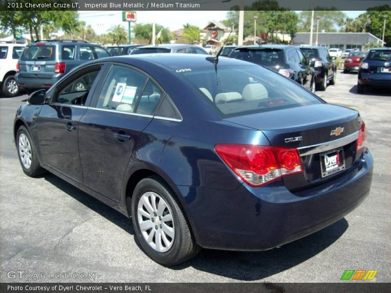 Imperial Blue Metallic / Medium Titanium 2011 Chevrolet Cruze LT