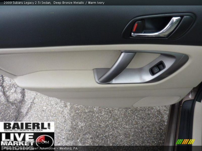 Deep Bronze Metallic / Warm Ivory 2009 Subaru Legacy 2.5i Sedan