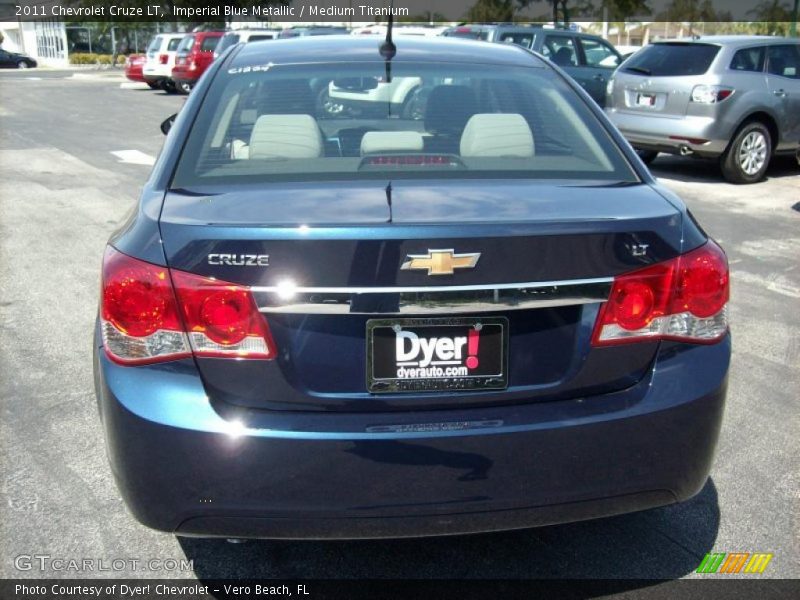 Imperial Blue Metallic / Medium Titanium 2011 Chevrolet Cruze LT