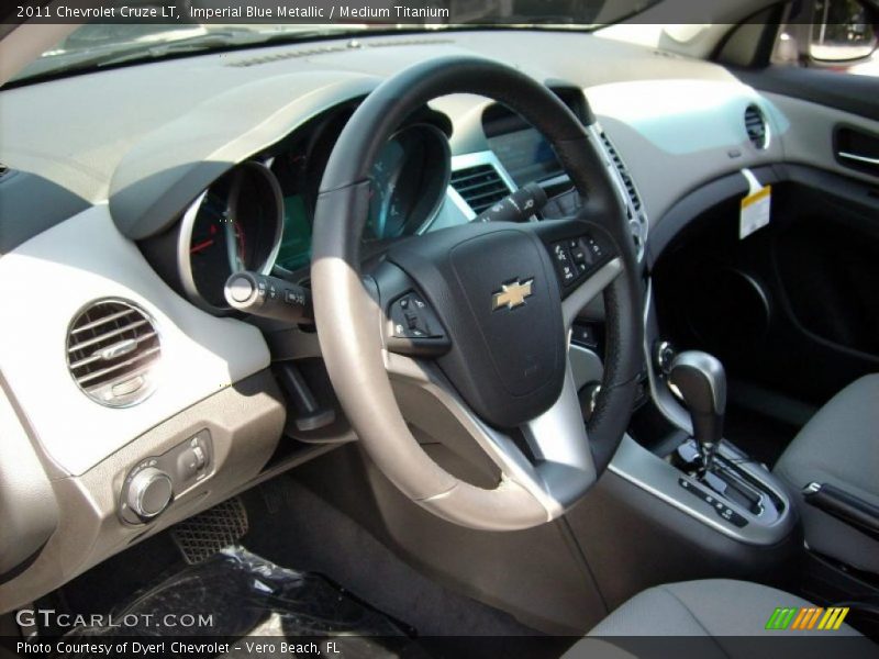 Imperial Blue Metallic / Medium Titanium 2011 Chevrolet Cruze LT