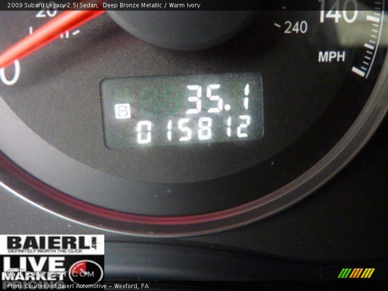 Deep Bronze Metallic / Warm Ivory 2009 Subaru Legacy 2.5i Sedan