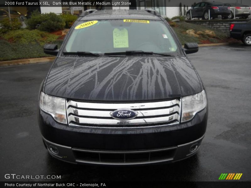 Dark Ink Blue Metallic / Medium Light Stone 2008 Ford Taurus X SEL