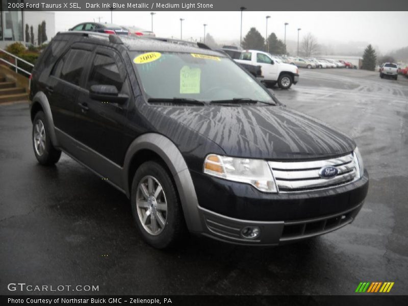 Dark Ink Blue Metallic / Medium Light Stone 2008 Ford Taurus X SEL