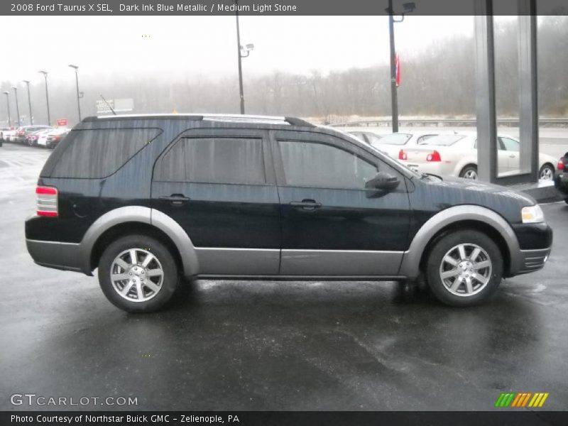 Dark Ink Blue Metallic / Medium Light Stone 2008 Ford Taurus X SEL