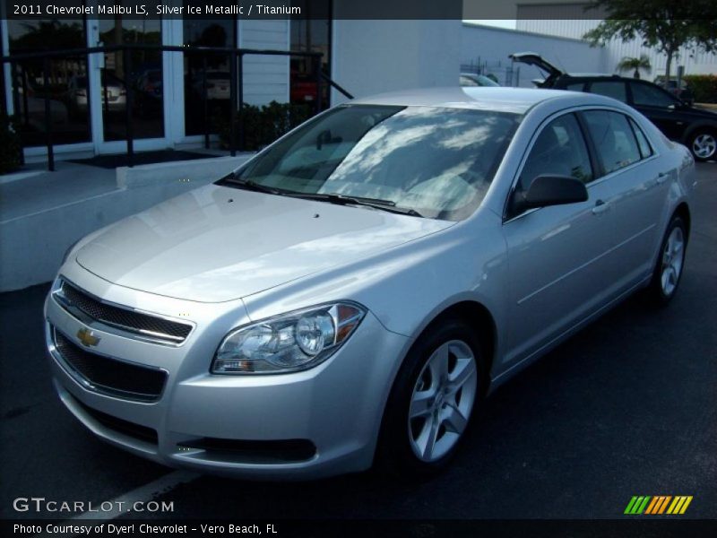 Silver Ice Metallic / Titanium 2011 Chevrolet Malibu LS