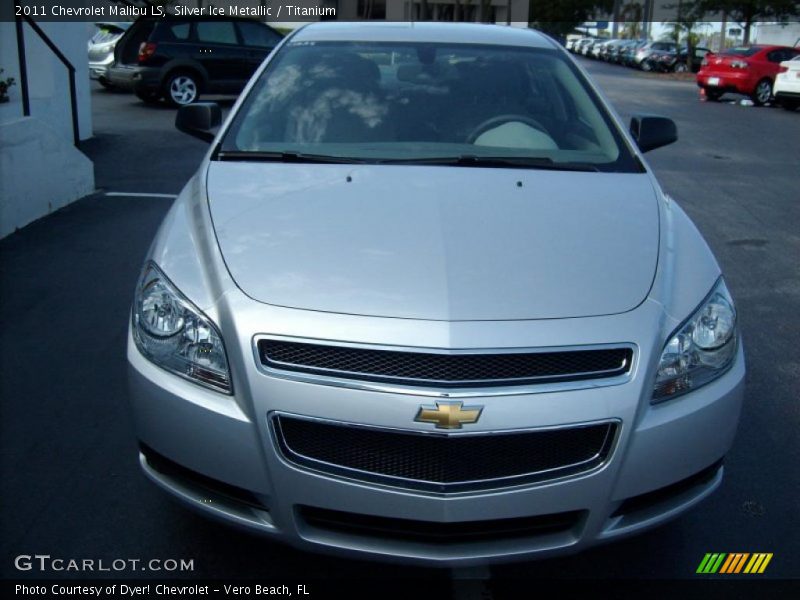 Silver Ice Metallic / Titanium 2011 Chevrolet Malibu LS