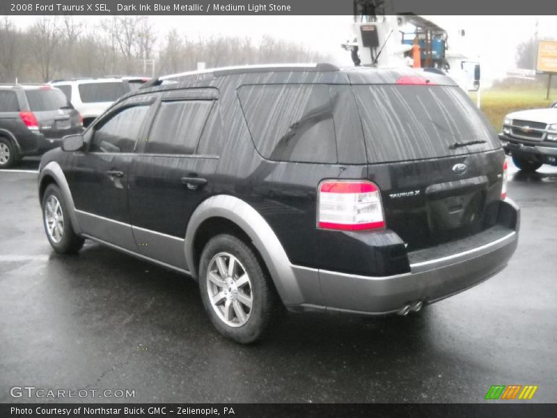 Dark Ink Blue Metallic / Medium Light Stone 2008 Ford Taurus X SEL