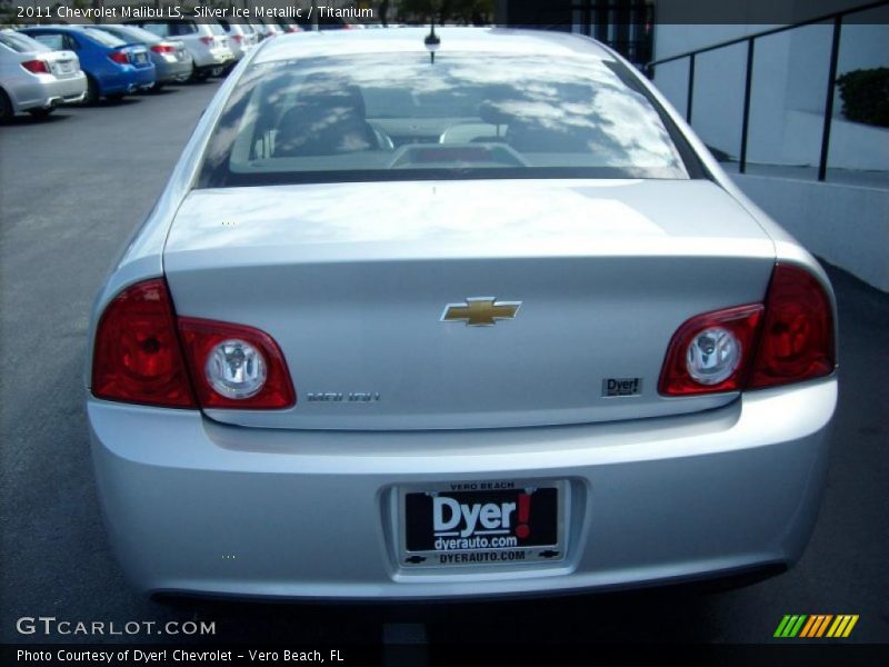 Silver Ice Metallic / Titanium 2011 Chevrolet Malibu LS