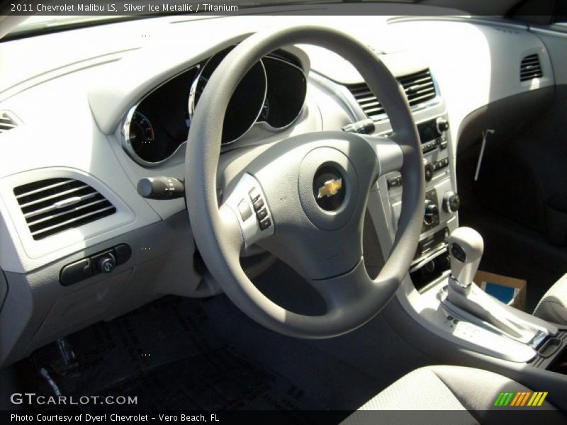 Silver Ice Metallic / Titanium 2011 Chevrolet Malibu LS