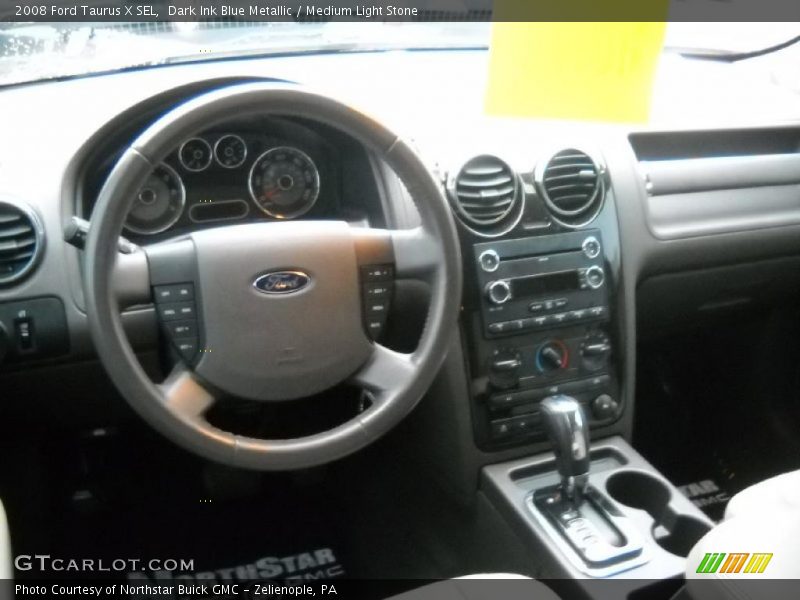 Dark Ink Blue Metallic / Medium Light Stone 2008 Ford Taurus X SEL