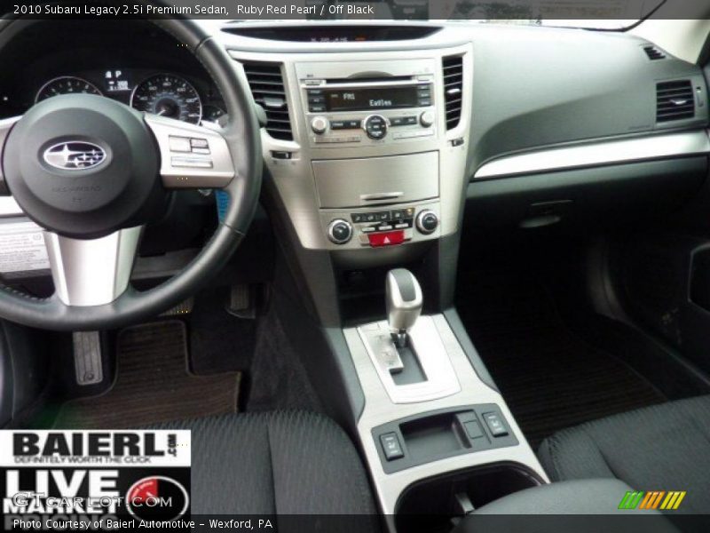 Ruby Red Pearl / Off Black 2010 Subaru Legacy 2.5i Premium Sedan