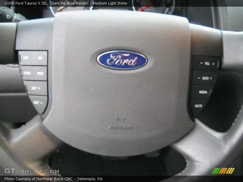 Dark Ink Blue Metallic / Medium Light Stone 2008 Ford Taurus X SEL