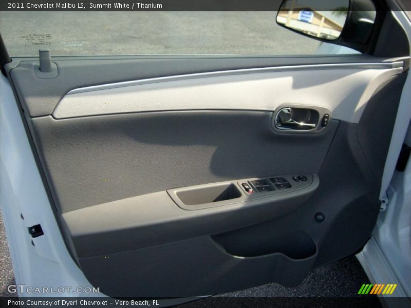 Summit White / Titanium 2011 Chevrolet Malibu LS