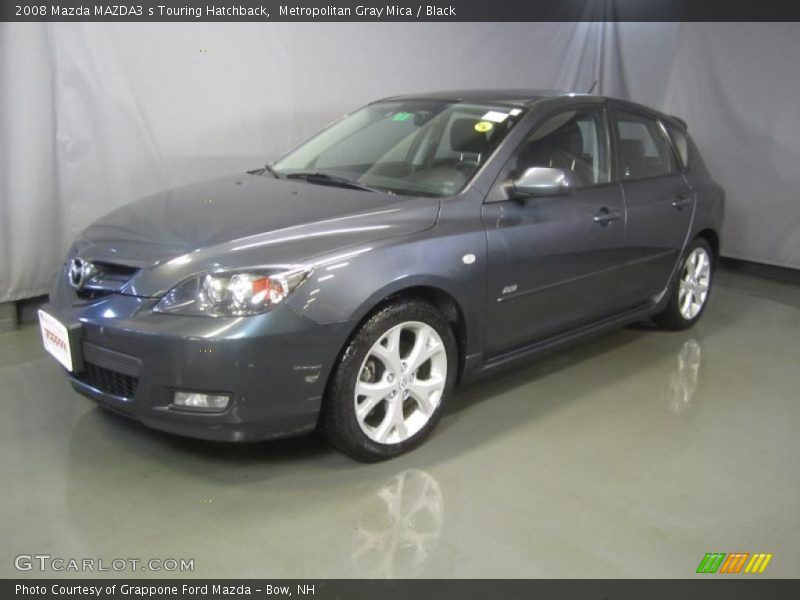Metropolitan Gray Mica / Black 2008 Mazda MAZDA3 s Touring Hatchback